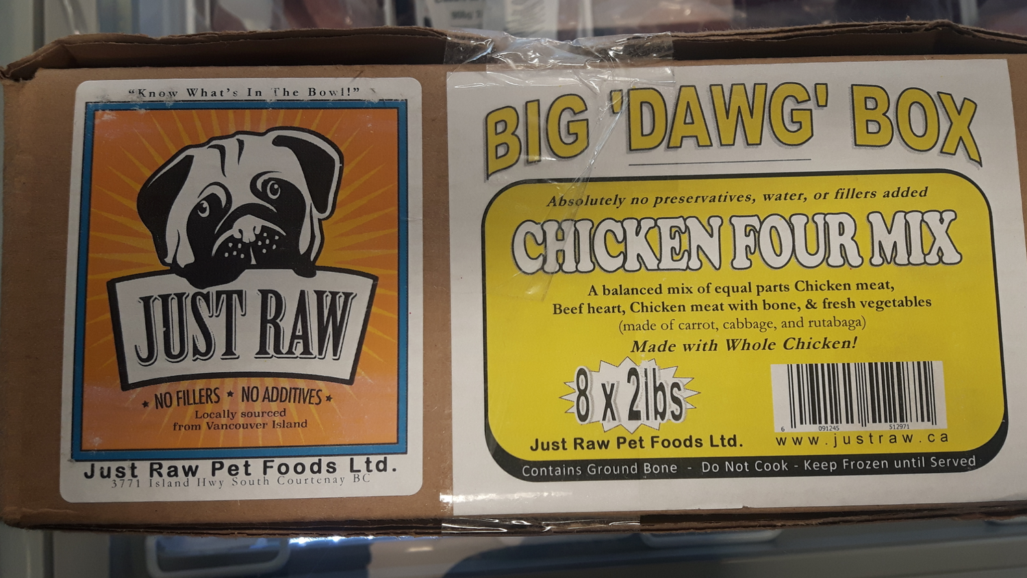 Just Raw - Big Dawg Box Chicken - 16lbs