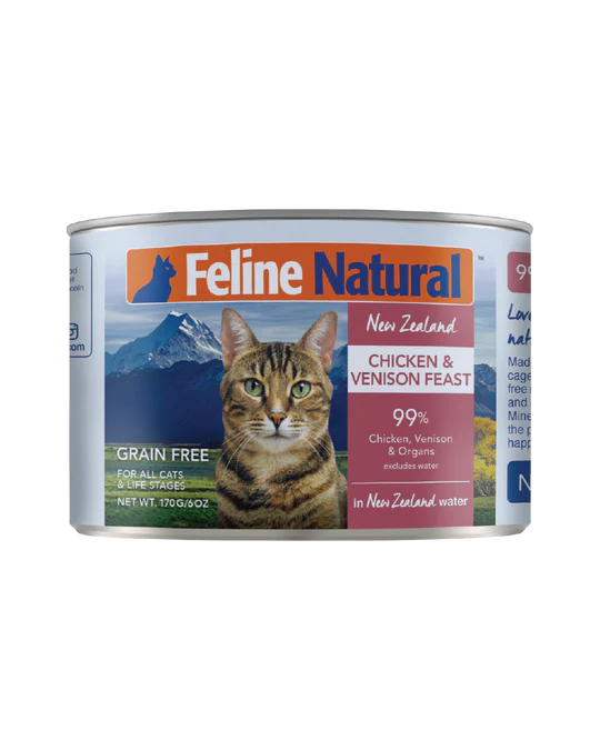 Feline Natural - Chicken & Venison Feast - Canned Case - 12 x 6oz