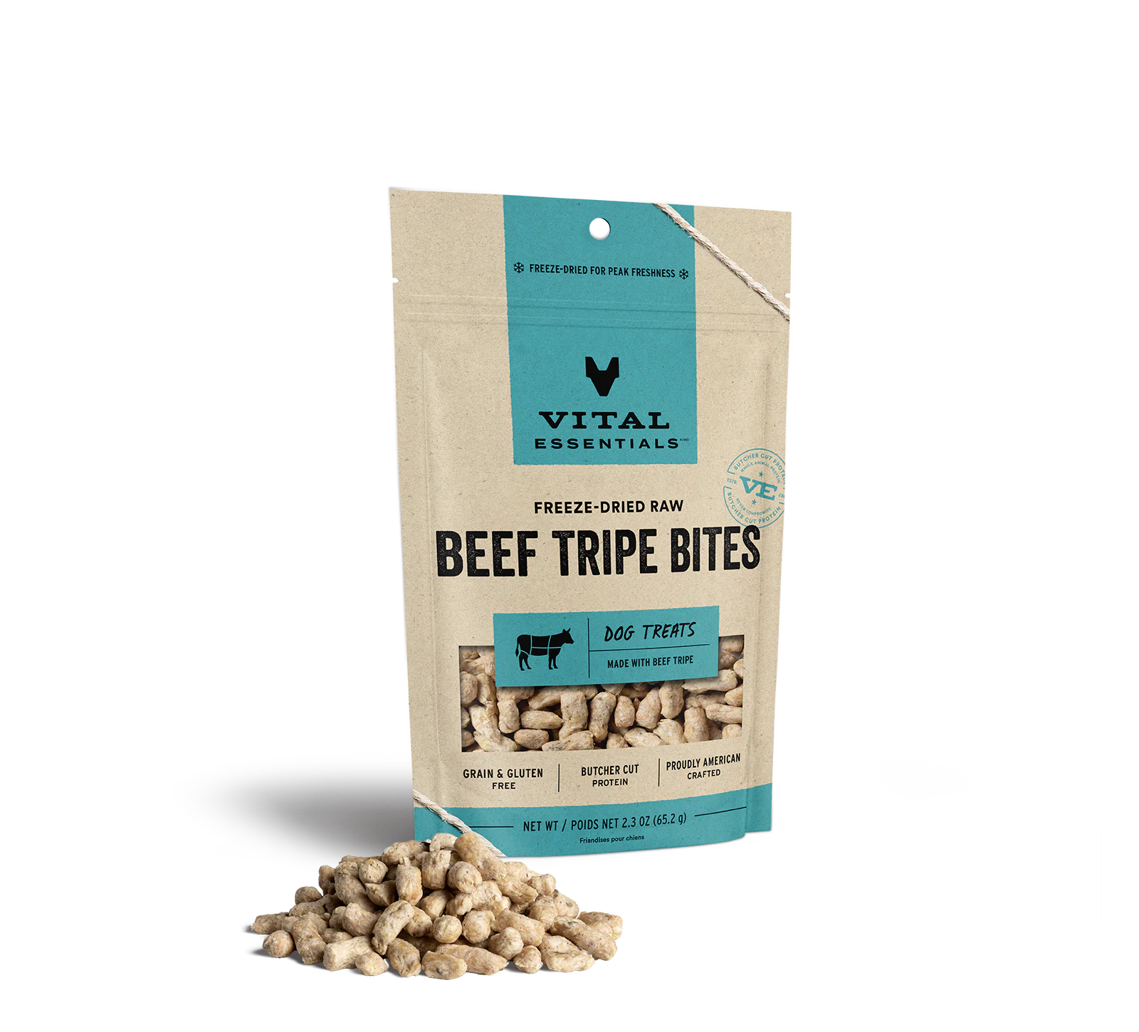 Vital Essentials - Freeze Dried Beef Tripe Bites - 65.2g/2.3oz