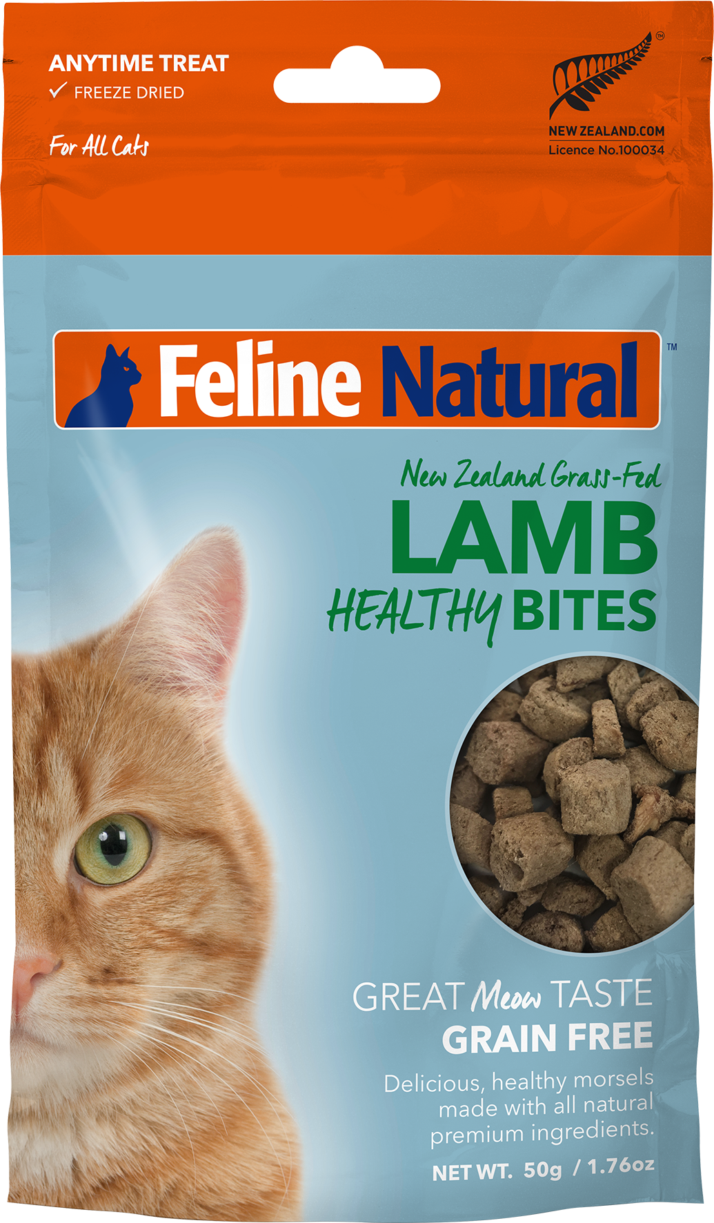 Feline Natural - Lamb Healthy Bites Treats - 50g