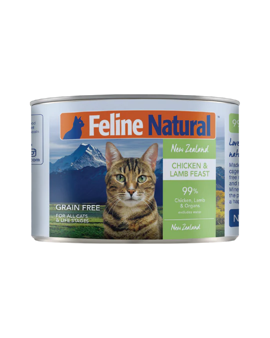Feline Natural - Chicken & Lamb Feast - Canned Case - 12 x 6oz