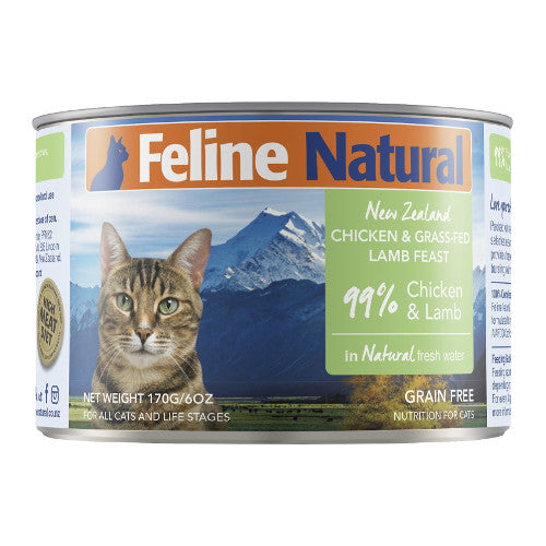 Feline Natural - Chicken & Lamb Feast Canned - 6oz