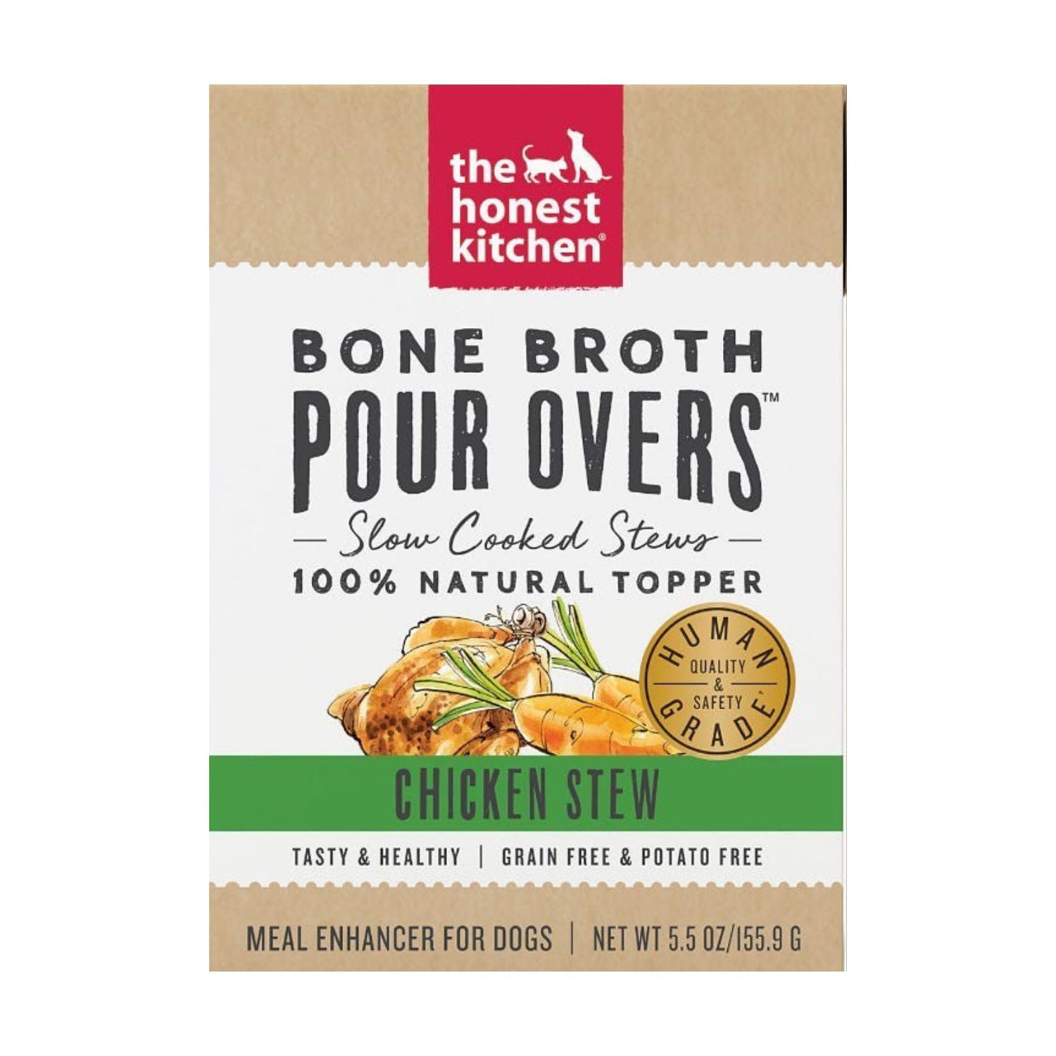 Honest Kitchen - Dog Bone Broth Pour Over - Chicken Stew - 5.5oz