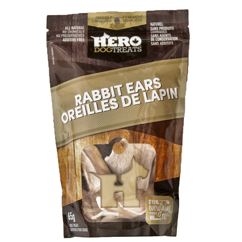 Big Country Raw - Hero Treats - Dehydrated Rabbit Ears - 65g
