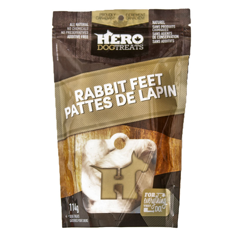 Big Country Raw - Hero Treats - Dehydrated Rabbit Feet - 114g