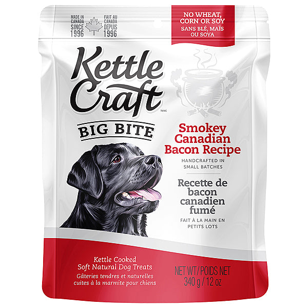 Kettle Craft - Smokey Bacon Big Bite Dog Treats - 340g