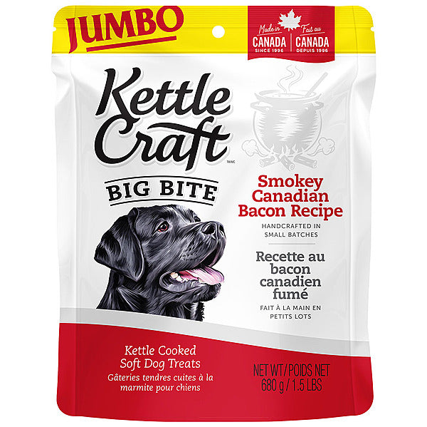 Kettle Craft - Smokey Bacon Big Bite Dog Treats - 680g
