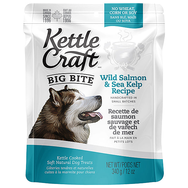 Kettle Craft - Wild Salmon & Sea Kelp Big Bite Dog Treats - 340g