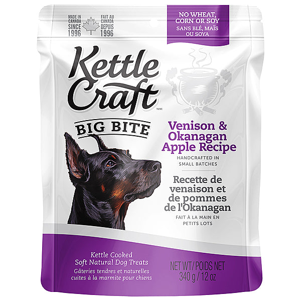 Kettle Craft - Venison & Okanagan Apple Big Bite Dog Treats - 340g