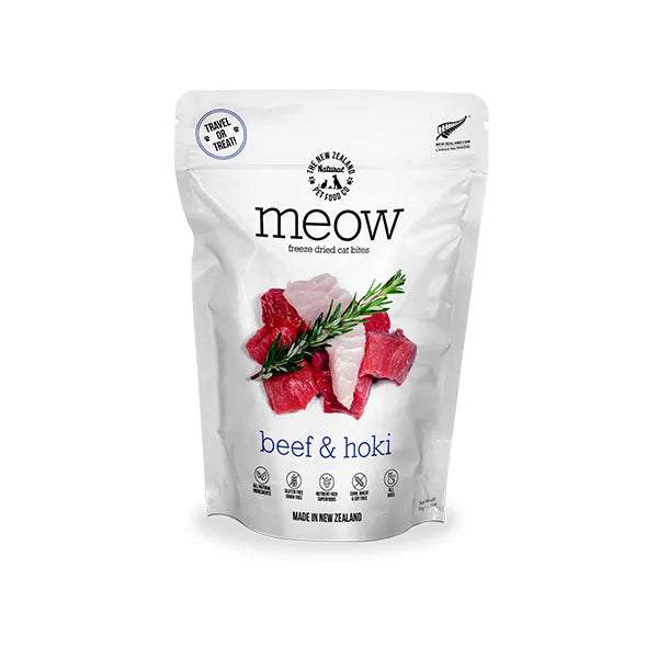New Zealand Naturals - MEOW Beef & Hoki Cat Treat - 50g