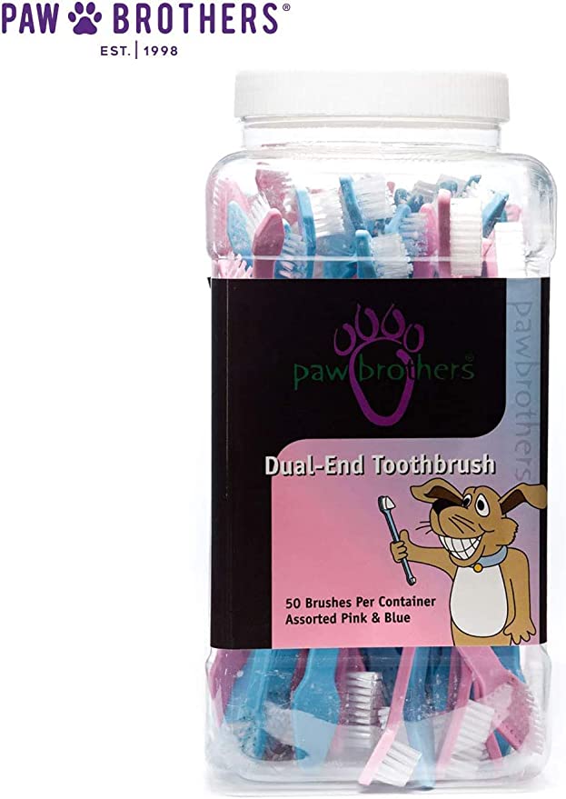 Paw Brothers - Dual End Toothbrush (Sold in Singles)