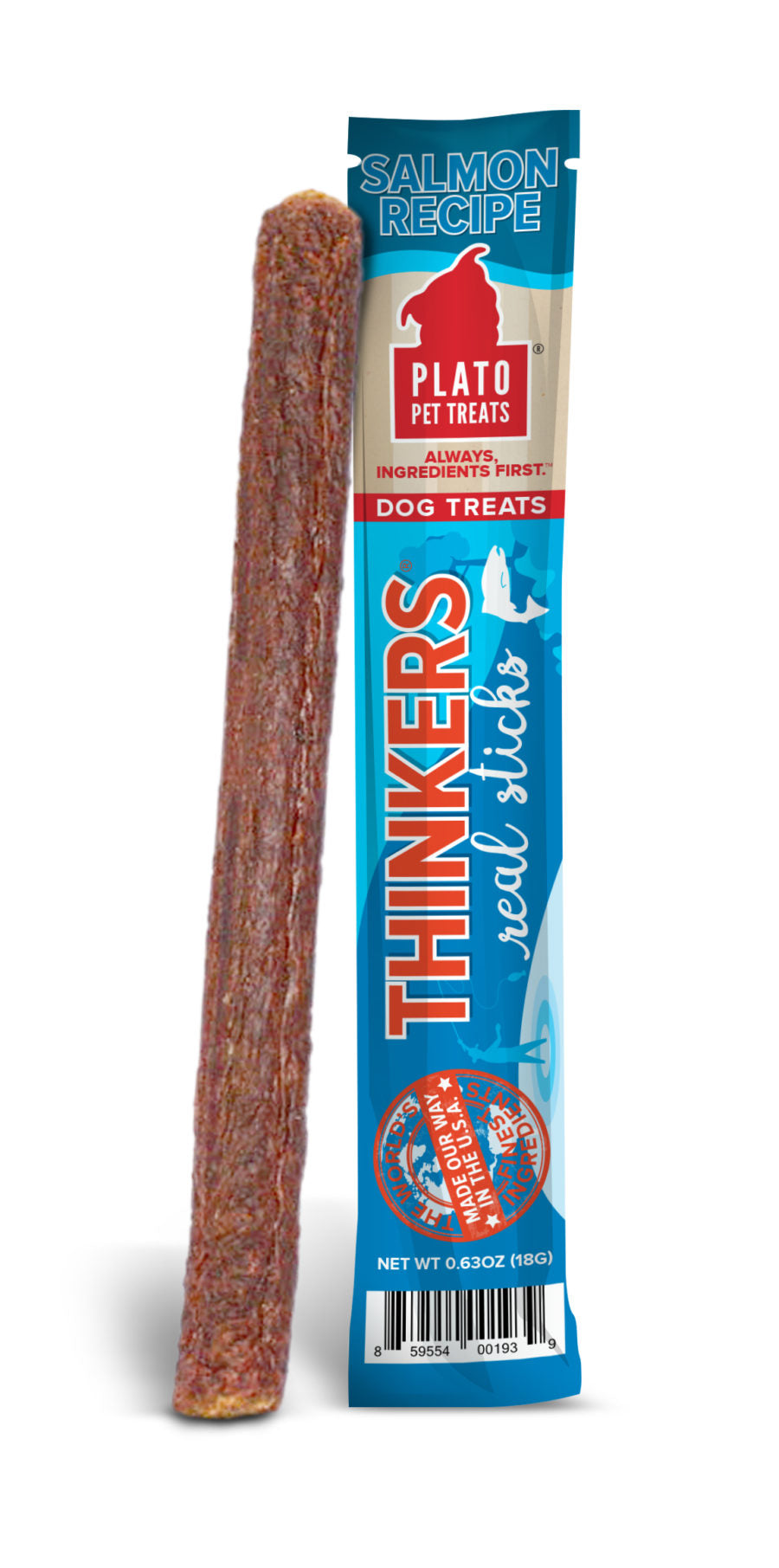 Plato Pet Treats - Thinkers Salmon Meat Stick SINGLE