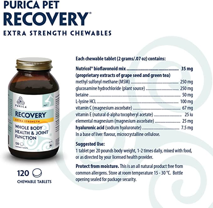 Purica Pet - Recovery Extra Strength - 150g
