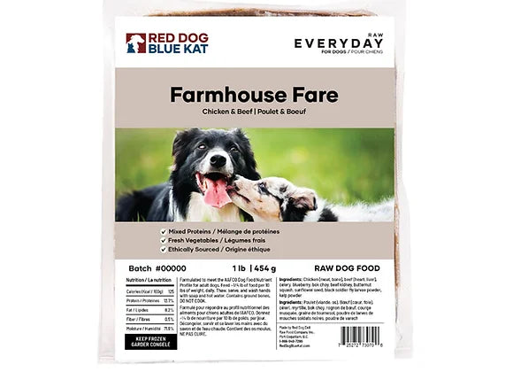 Red Dog Blue Kat - Everyday Raw Farmhouse Fare - 1lb Single
