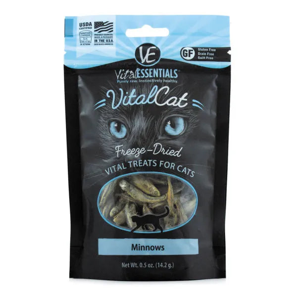 Vital Essentials - Freeze Dried Minnow Cat Treat - 1oz
