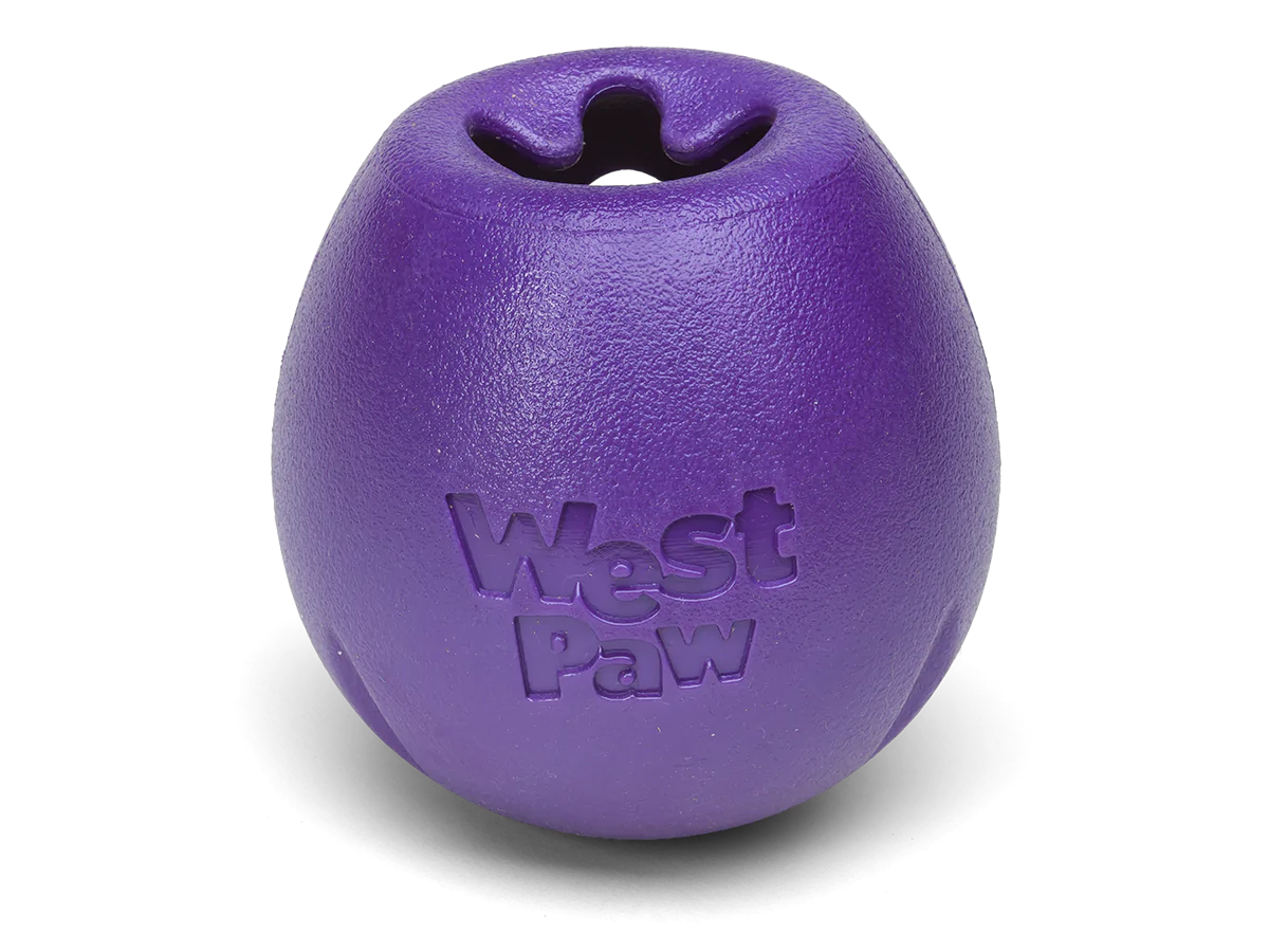 West Paw - Rumbl Toy - Eggplant Purple Large