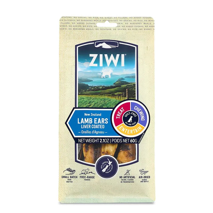 Ziwi - Lamb Ear with Liver Dog Treat - 60g