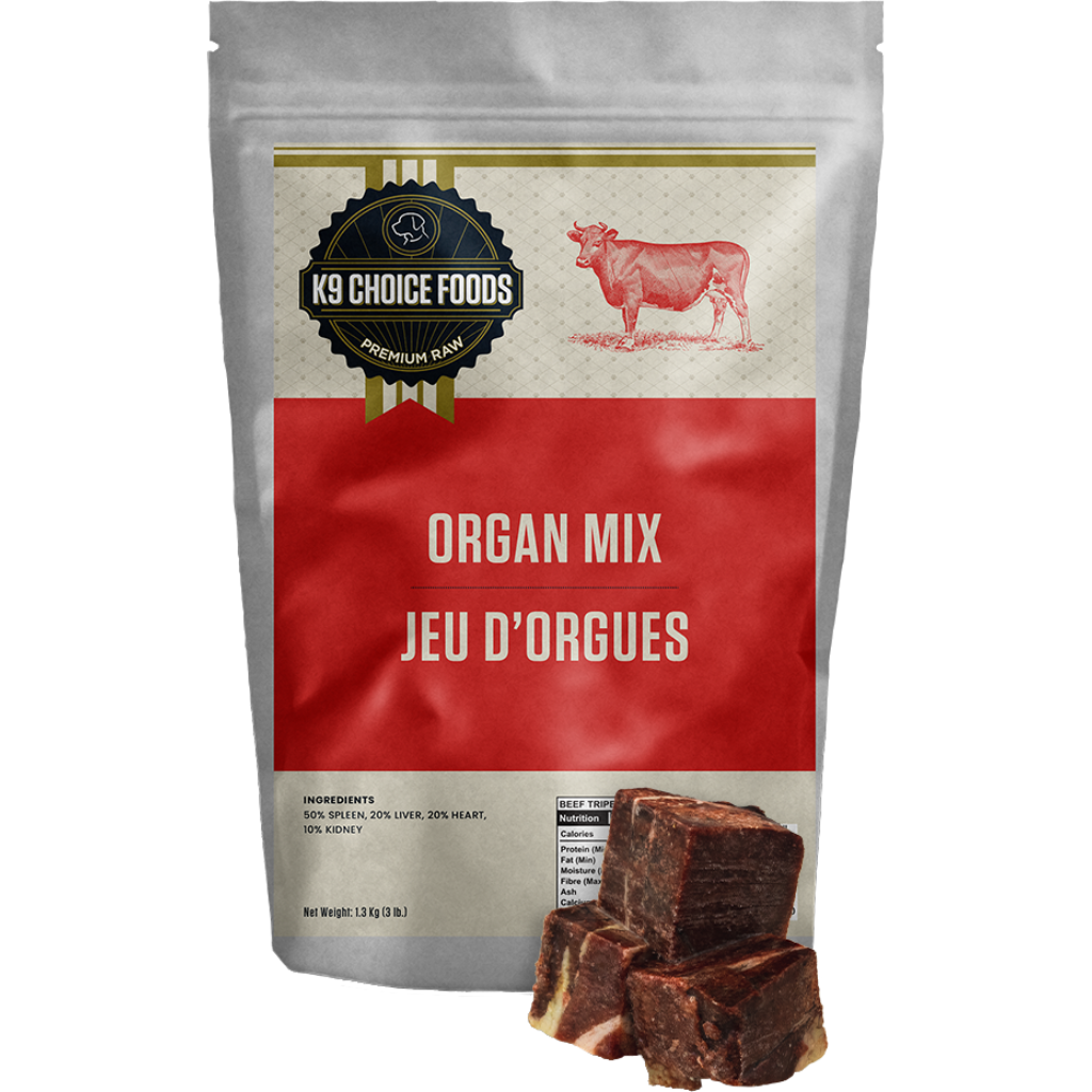 K-9 Choice - Beef Organ Mix - 1.36kg bag