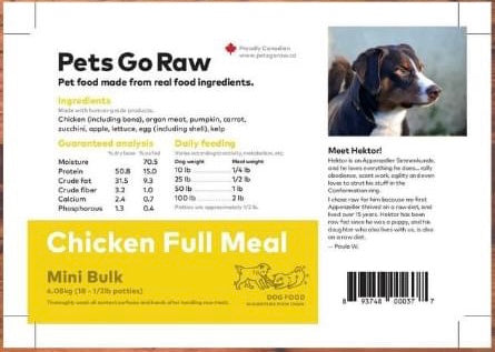 Pets Go Raw - Mini Bulk Box Chicken - 9lbs