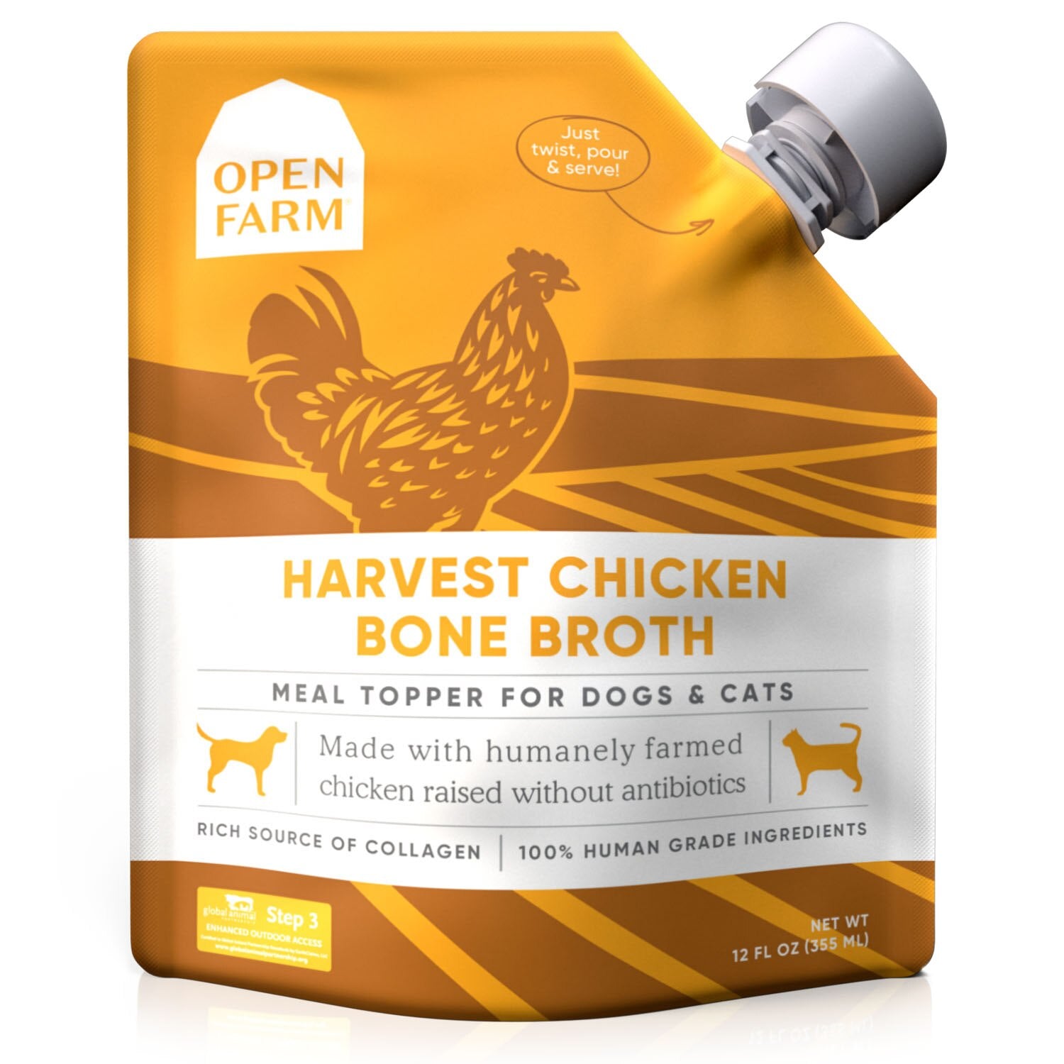 Open Farm - Chicken Broth Dog/Cat - 12oz