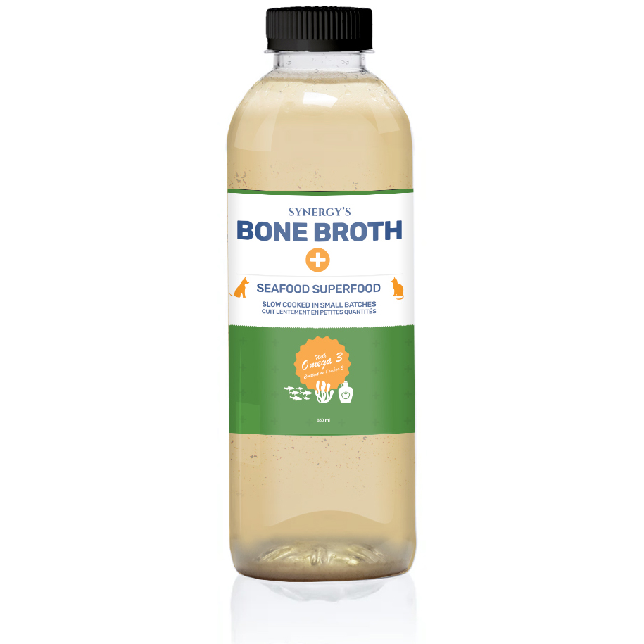 Totally Raw - Synergy Seafood Omega 3  Bone Broth - 650ml