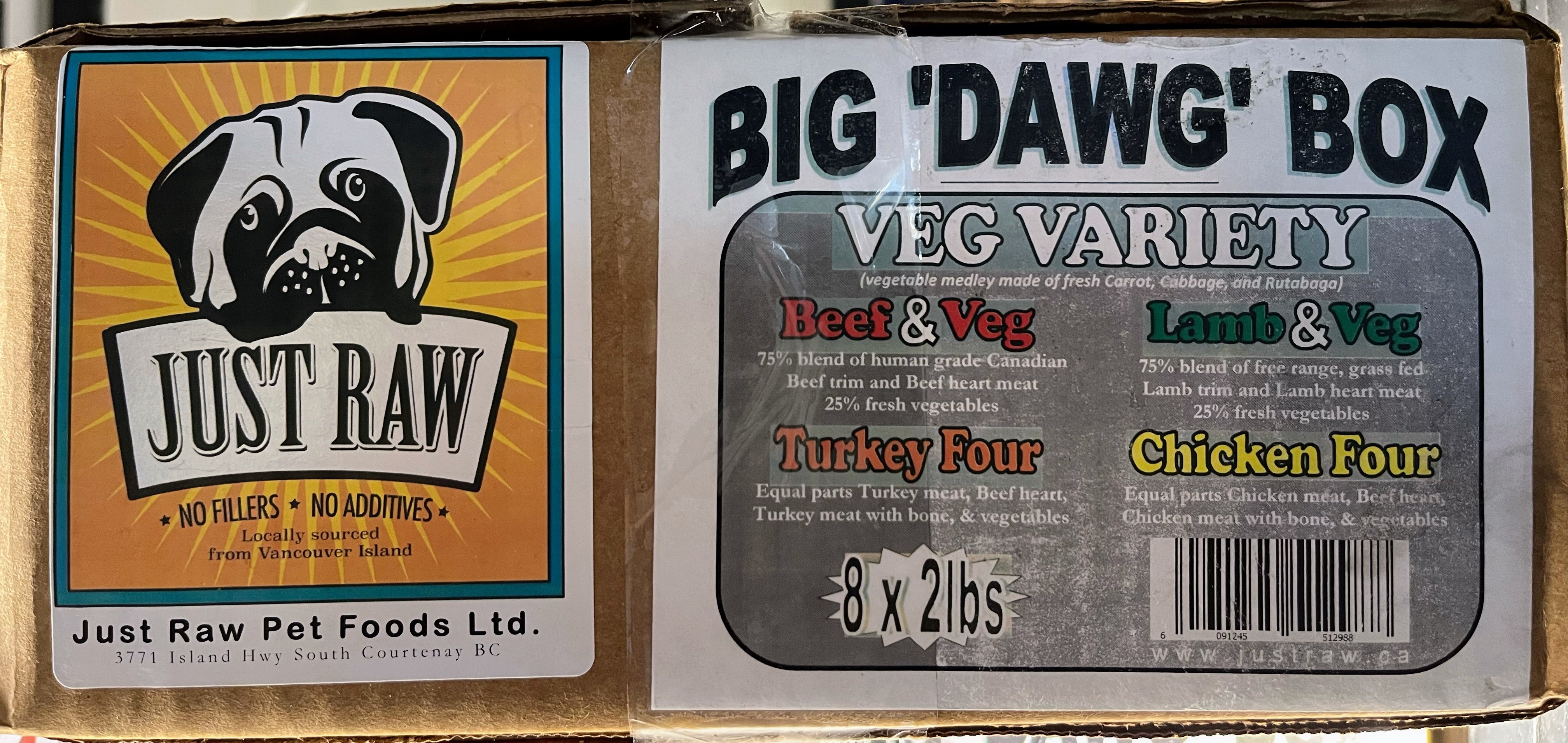 Just Raw - Big Dawg Variety Box - 16lbs