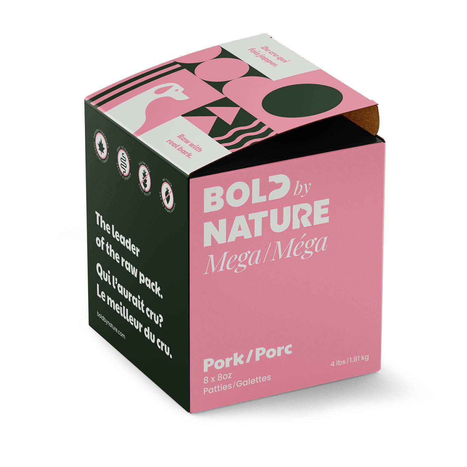 Bold by Nature - Mega Dog Pork - 4lbs