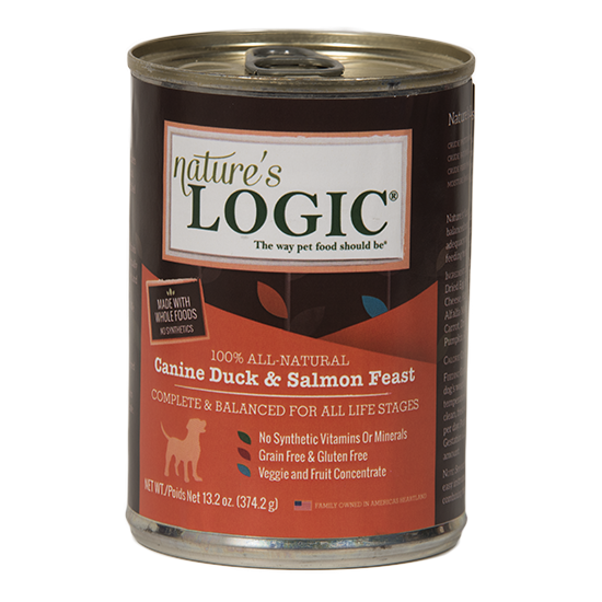 Nature's Logic - Canine Canned Duck & Salmon Feast - 374g