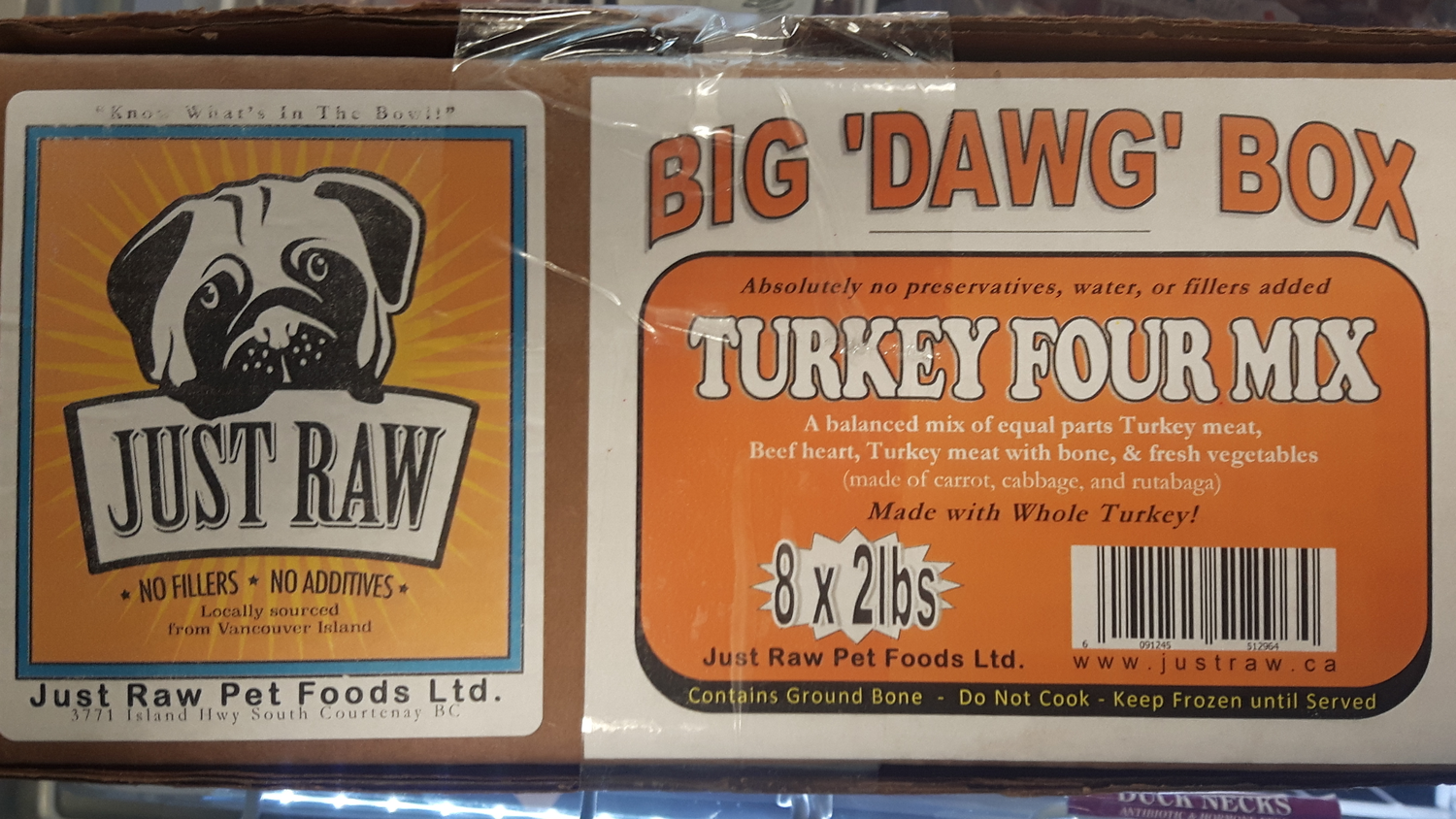 Just Raw - Big Dawg Box Turkey - 16lbs