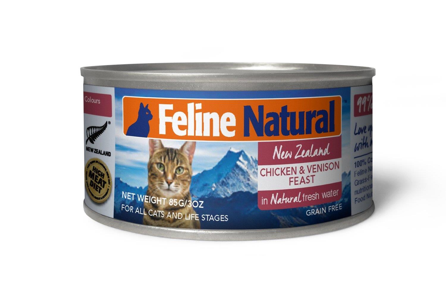 Feline Natural - Chicken & Venison Feast - 85g