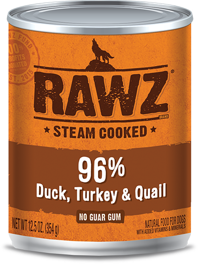 Rawz Dog - Canned Duck, Turkey & Quail Pate - 354g