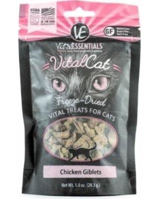 Vital Essentials - Freeze Dried Chicken Giblets Cat Treats - 1.1oz