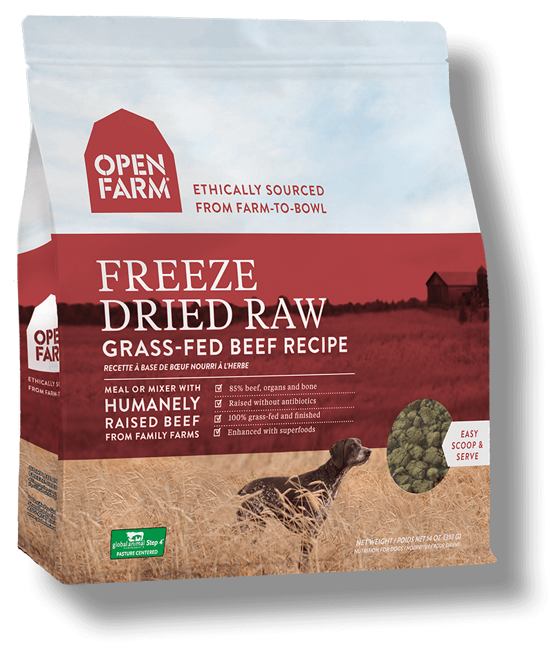 Open Farm Freeze Dried Grass-Fed Beef Recipe 13.5oz