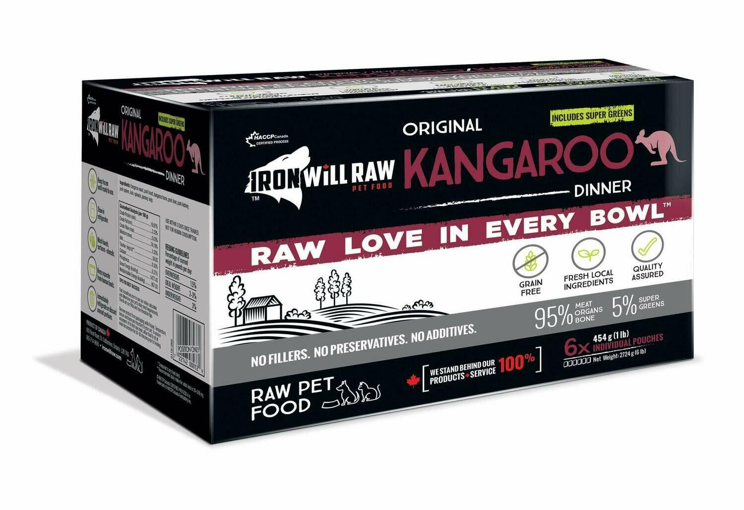 Iron Will Raw - Original Kangaroo - 6lbs (1lb x 6)