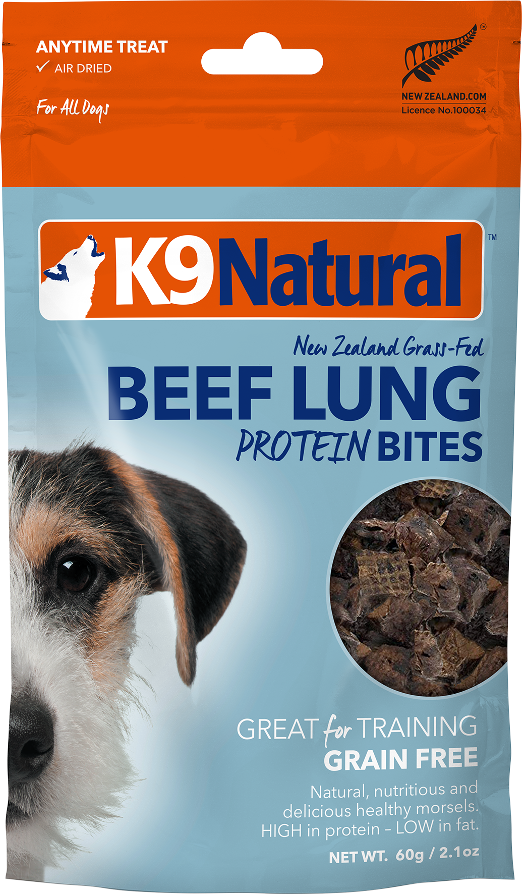 K9 Natural - Beef Lung Protein Bites - 50g