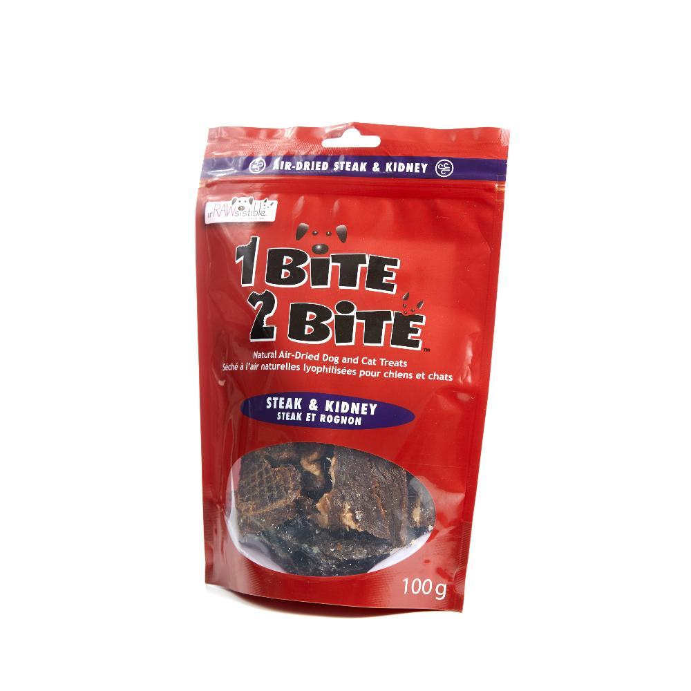 1Bite 2Bite - Air Dried Steak & Kidney Treat - 100g