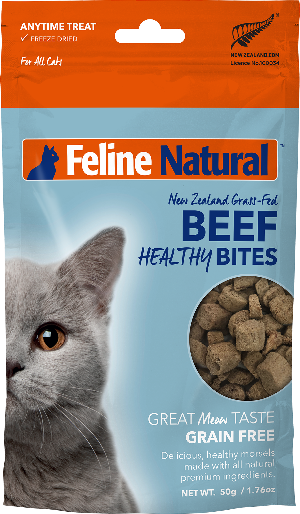 Feline Natural - Beef Healthy Bites - 50G
