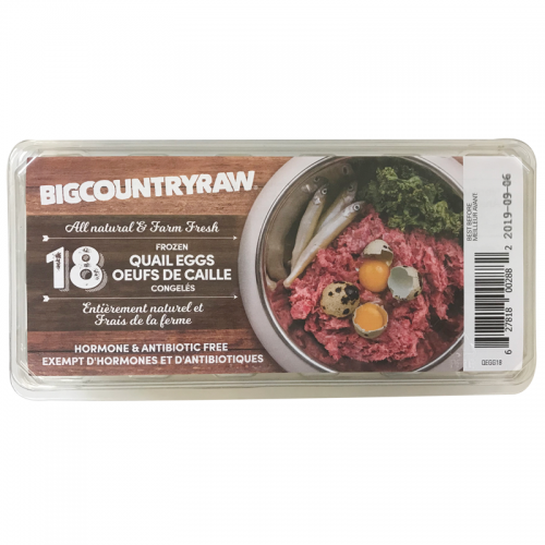 Big Country Raw - Frozen Quail Eggs (18 ct)